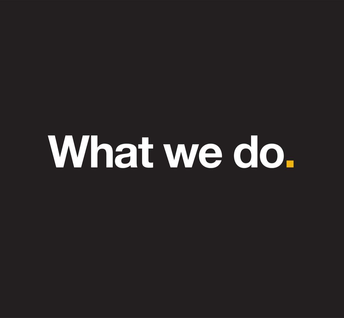 what we do
